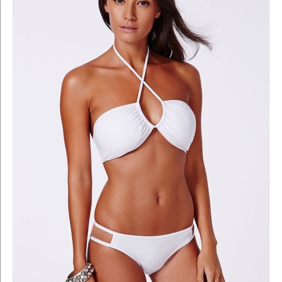 Sale Off~ Bikini White Strap Cross - Picture 2 of 3